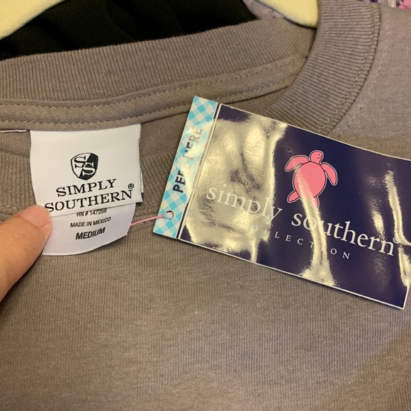 Simply Southern Long Sleeve Alabama State Graphic Tee New Size M - Picture 3 of 5